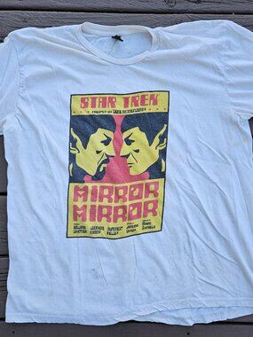 Star Trek Episode Poster Loot Crate T-Shirt Spock Mirror Mirror Men's XXL READ